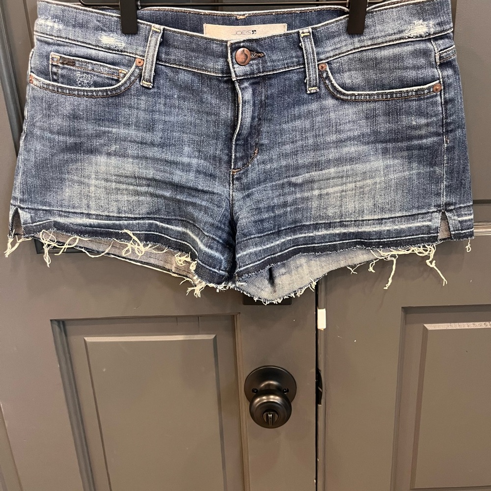 Women’s Joe's Jeans Blue Jean Shorts Distressed Frayed Hem